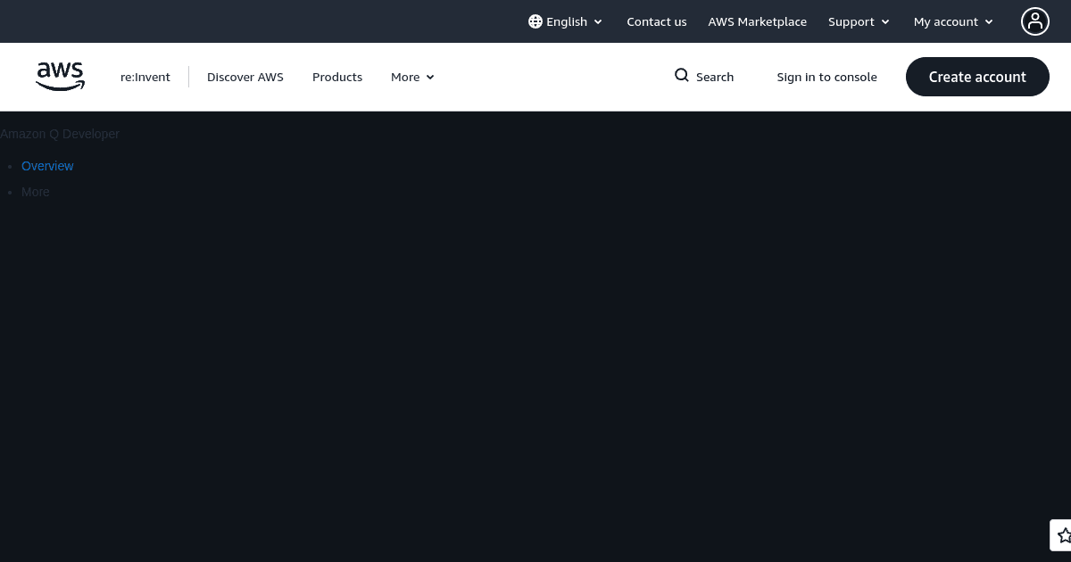 Amazon Q Developer banner