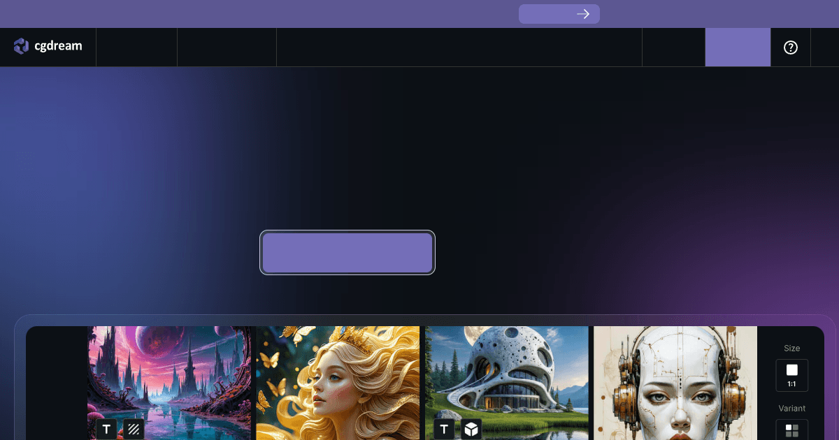 Cgdream Ai banner