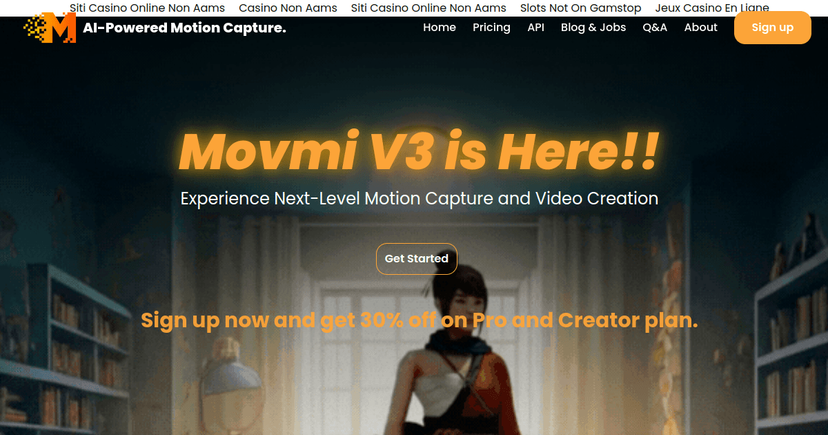 Movmi Ai Powered Motion Capture banner