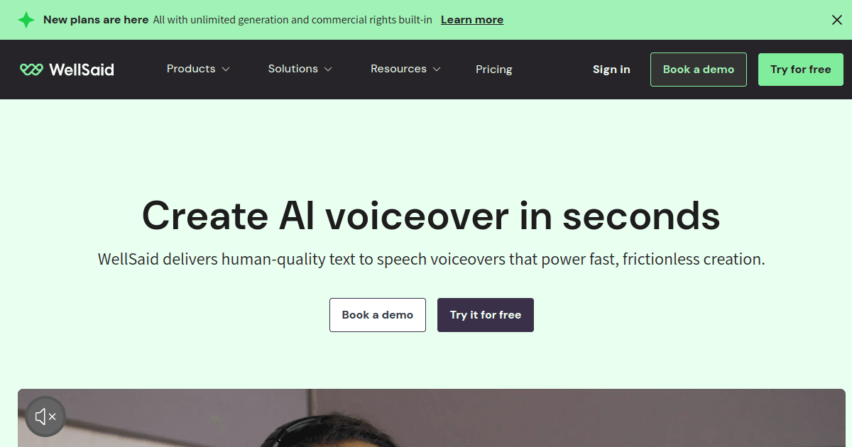 WellSaid Labs banner