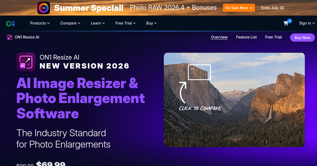 ON1 Resize AI banner