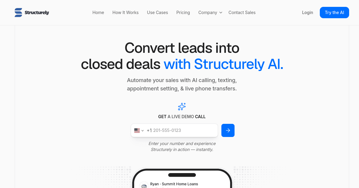 Structurely banner