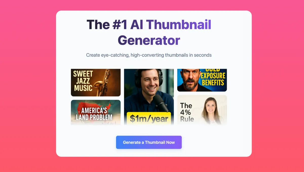 Thumbnail.ai banner