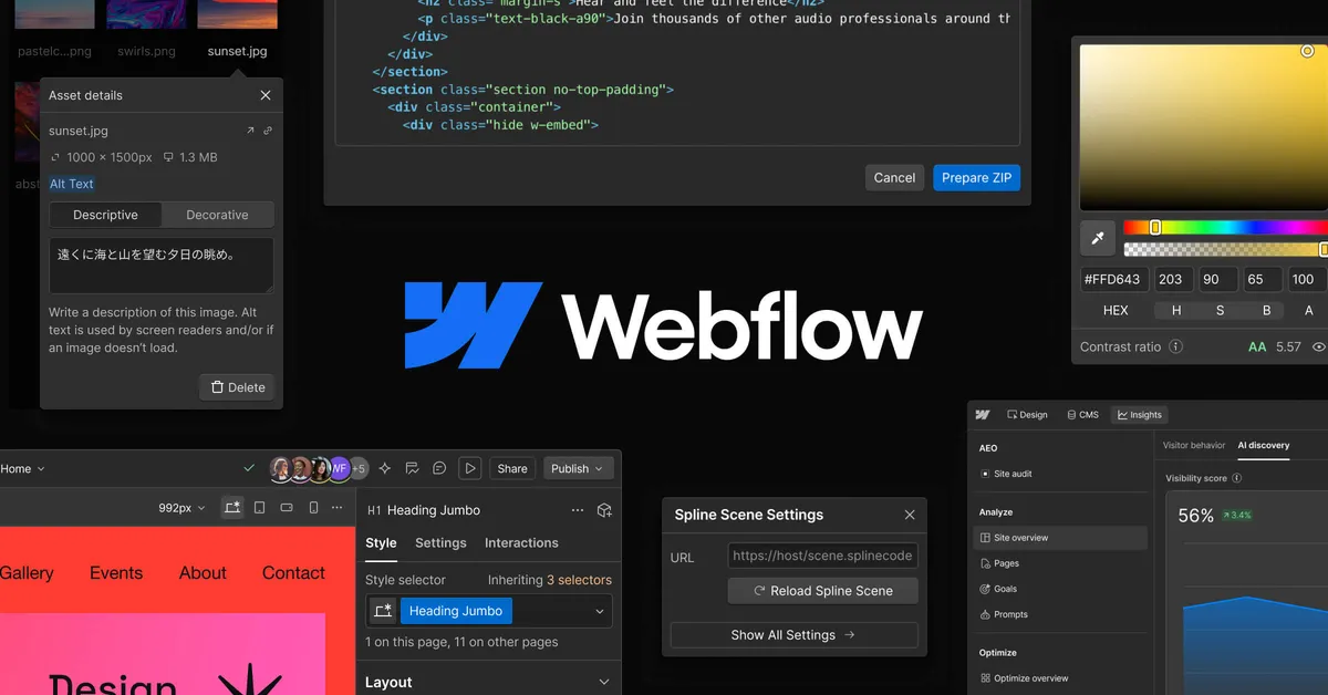 Webflow banner