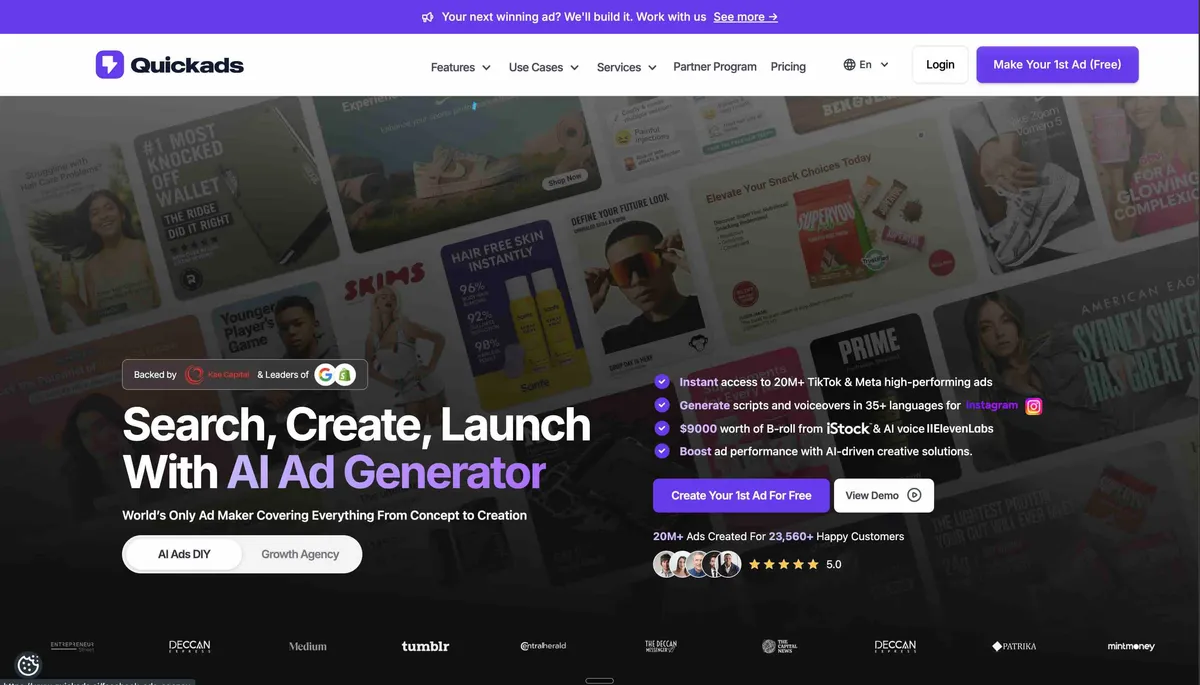 Quickads banner
