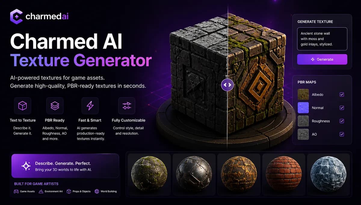 Charmed Ai Texture Generator banner