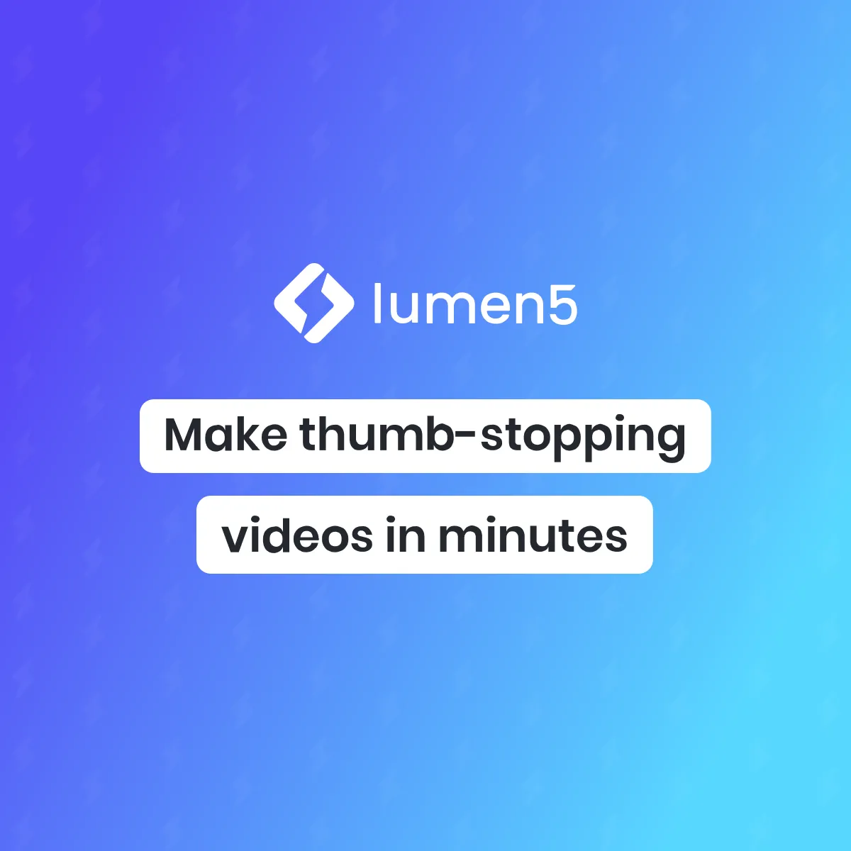 Lumen5 banner Lumen5 banner