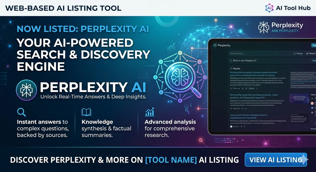 Perplexity AI banner Perplexity AI banner